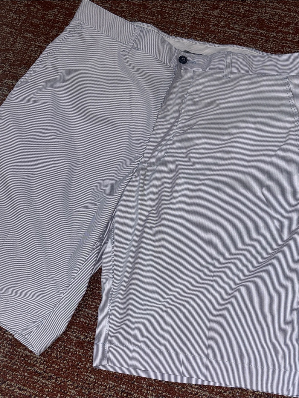 PGA tour men’s flat front‎ nautical striped men’s golf shirt preppy casual 32
